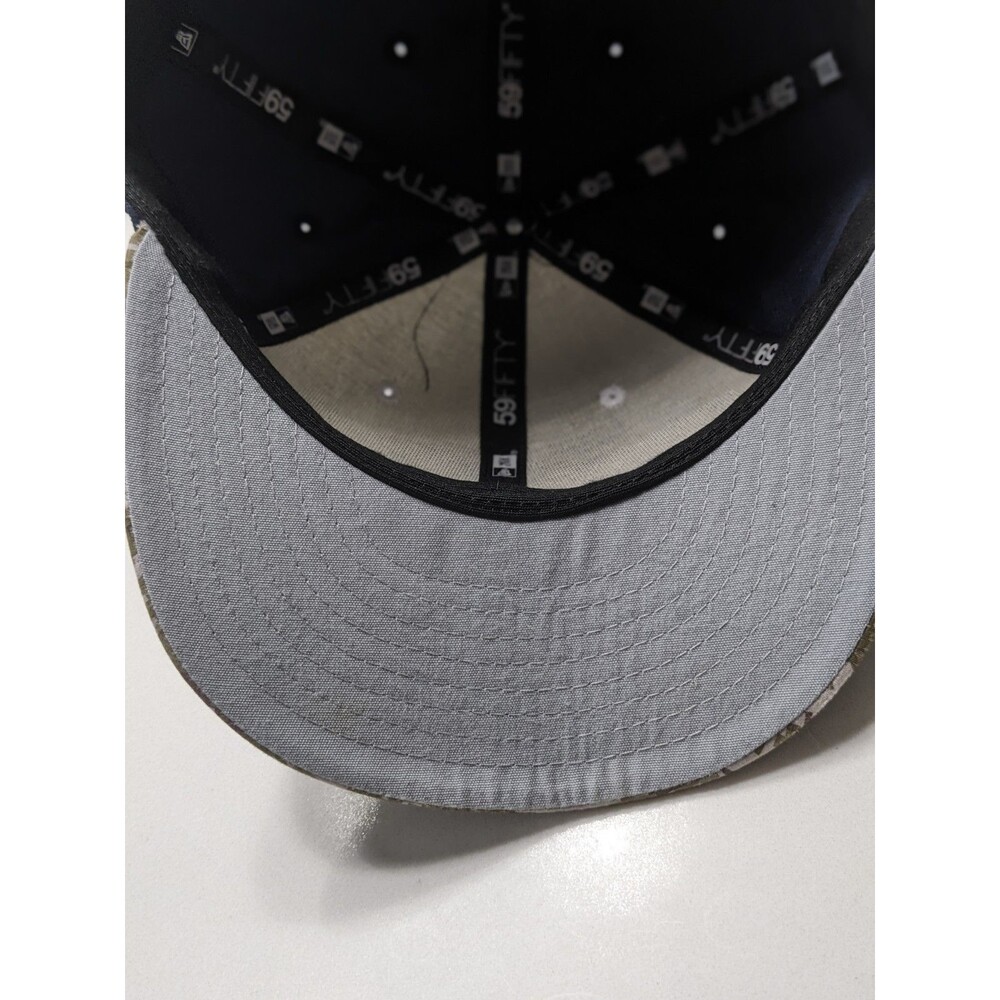 Dallas Cowboys New Era Salute To Service 59FIFTY Fitted Hat 7 1/2 Blue Camo - Picture 8 of 11